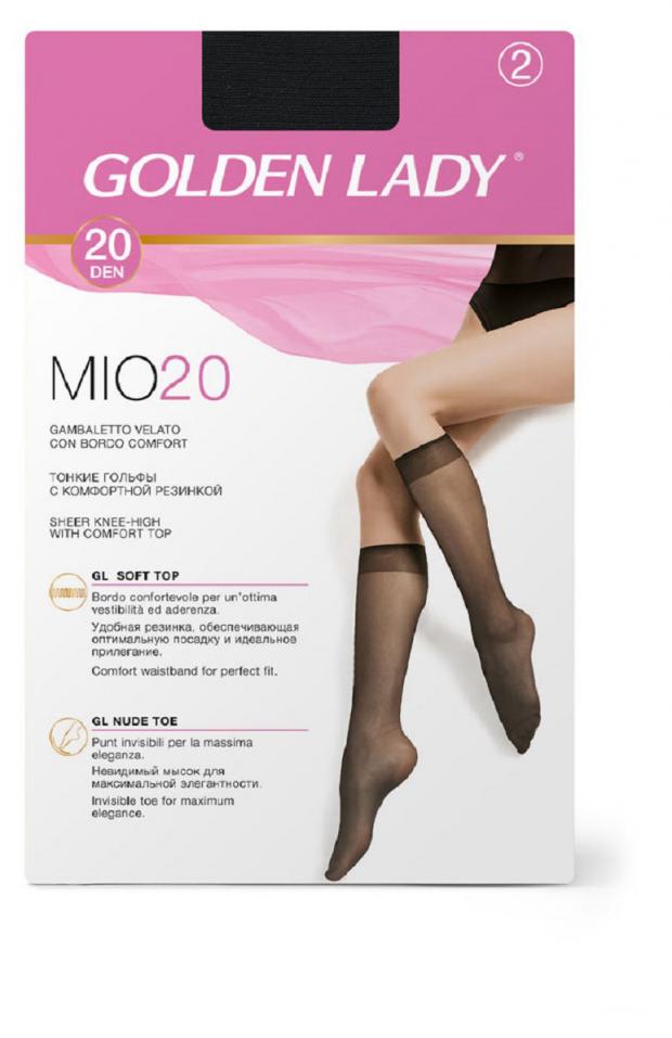 

Гольфы Golden Lady MIO 20 nero 2 пары, р.универсальный