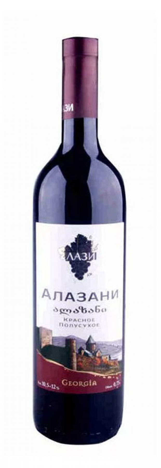Вино Лази Алазани красное полусухое Грузия, 0,75 л
