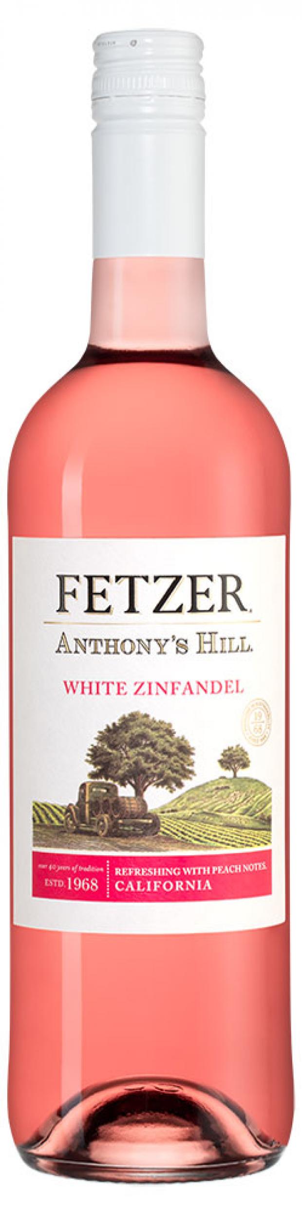 Вино Fetzer Anthony's Hill White Zinfandel розовое полусладкое США, 0,75 л
