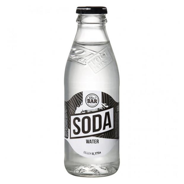 Напиток сильногазированный Starbar Soda Water, 175 мл