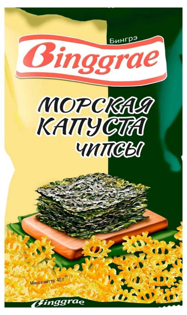 Чипсы Binggrae морская капуста 40 г 78₽