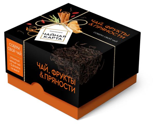 Чай черный Чайная карта Ассорти с фруктами и пряностями, 130 г