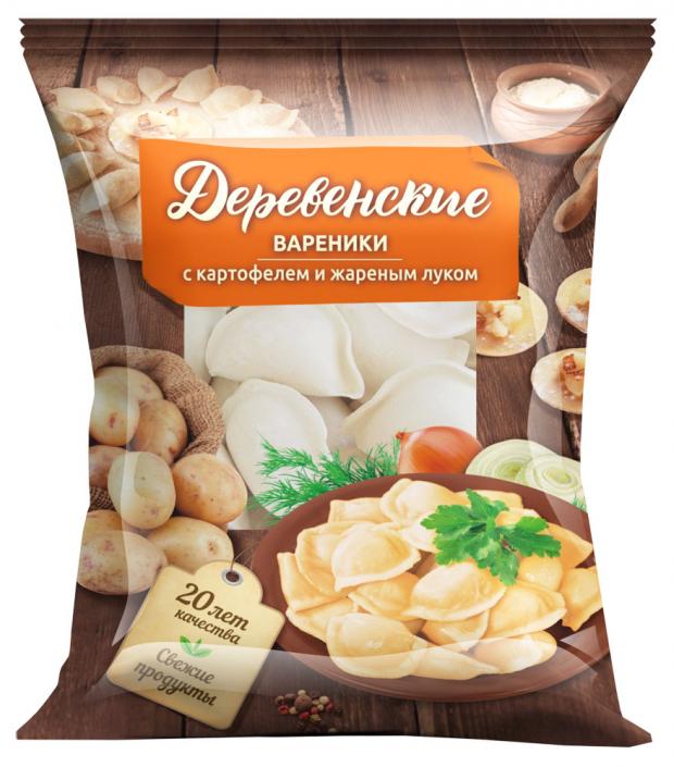 Вареники Хвалынские Деревенские с картофелем и луком, 500 г