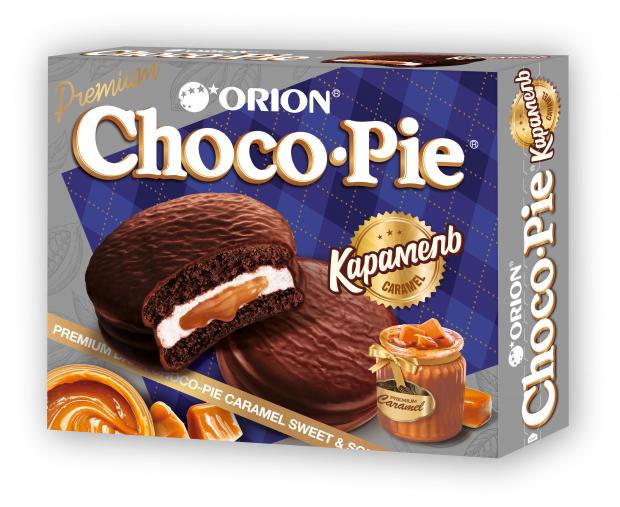 Пирожное Orion Choco Pie Dark Caramel мучное, 360 г