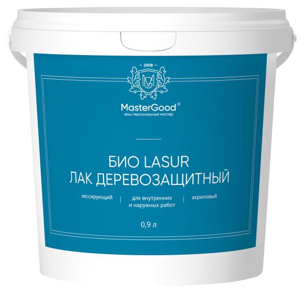 

Лак древозащитный Master Good Био Lasur Груша, 0,9 л