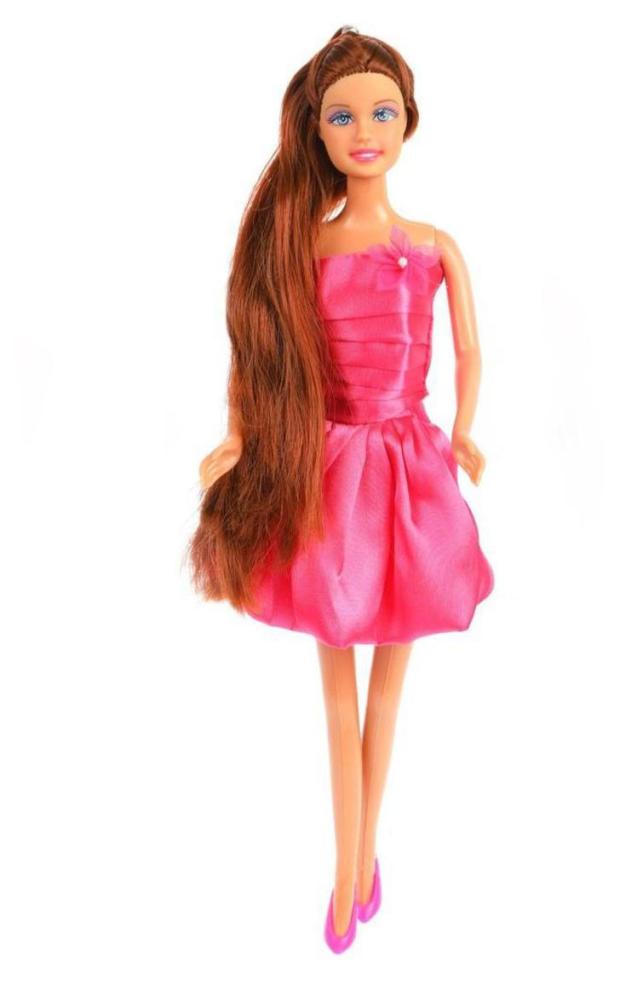 

Кукла Наша Игрушка Lucy модница в атласном платье, 28 см