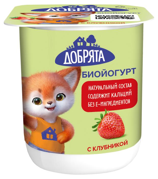 Биойогурт Добрята клубника 2,9%, 100 г