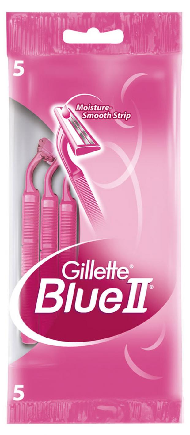 

Станок для бритья женский Gillette Blue II одноразовые, 5 шт