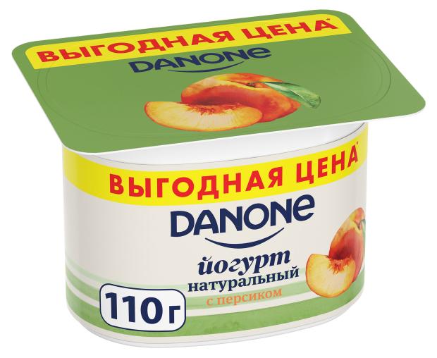 

Йогурт Danone густой Персик 2.9%, 110 г