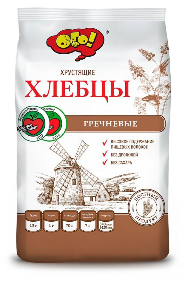 Хлебцы ОГО! гречневые, 75 г хлебцы dr korner хрустящие гречневые с витаминами 100 г