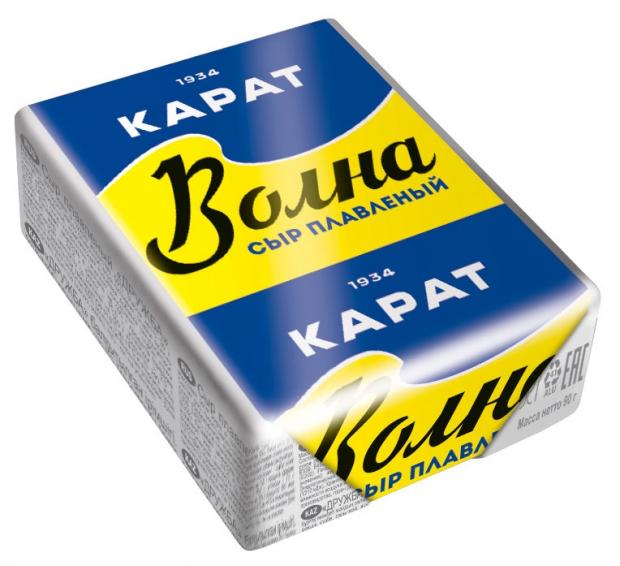 

Сыр плавленый «КАРАТ» Волна 45%, 90 г