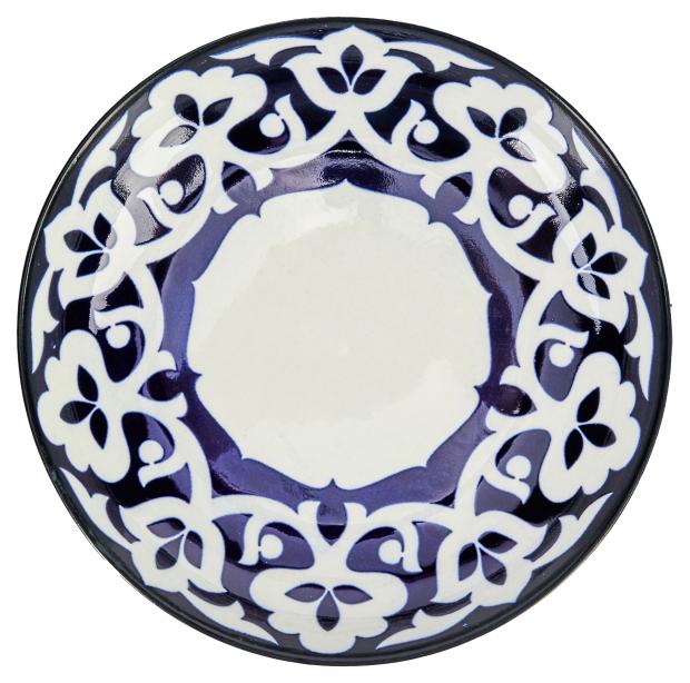 

Тарелка Коралл Хлопок синий, 19 см