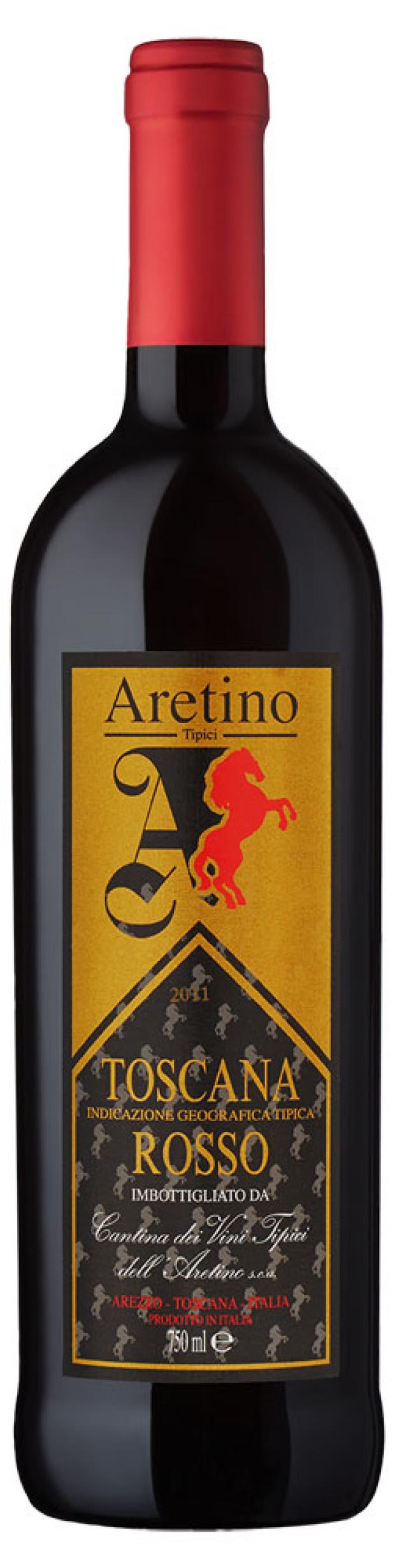 Вино Aretino Tipici TOSCANA ROSSO красное сухое Италия, 0,75 л