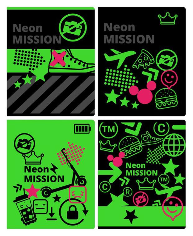 

Тетрадь BG Neon Mission А5 линейка, 48 листов