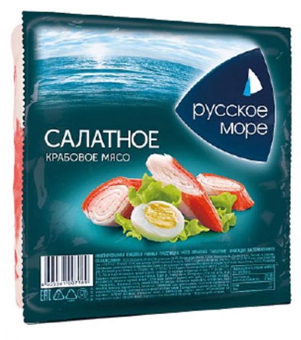 Мясо крабовое Русское Море Салатное охлажденное, 200 г