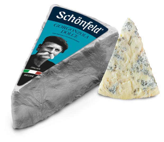 Сыр Schonfeld Gorgonzola Dolce 55% БЗМЖ, вес