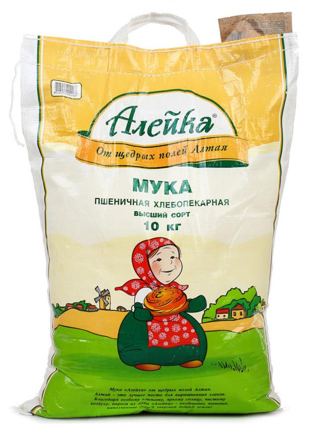 Мука ржаная Алейка хлебопекарная обдирная, 10 кг