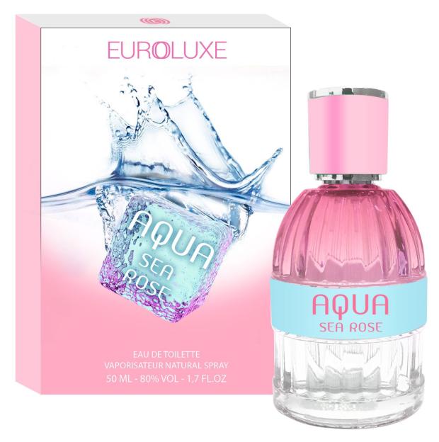 Туалетная вода женская EUROLUXE Aqua Sea Rose, 50 мл