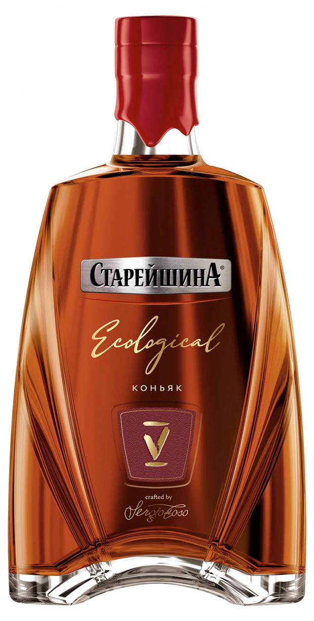 Коньяк Старейшина Ecological пятилетний Россия, 0,5 л коньяк father s old barrel vsop пятилетний россия 0 5 л