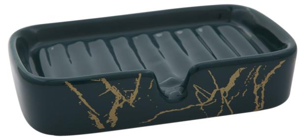 

Мыльница Marble Green доломит, 13х8,5х2,8 см