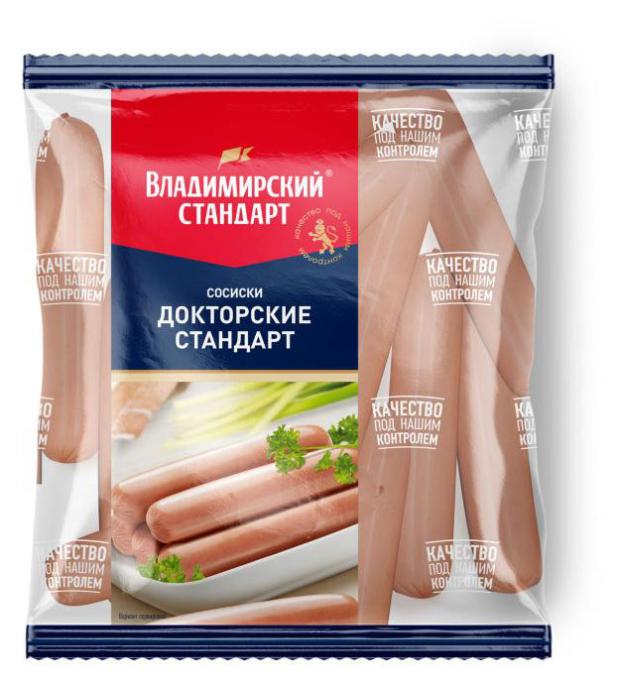 Сосиски Владимирский стандарт Докторские 600 г 199₽