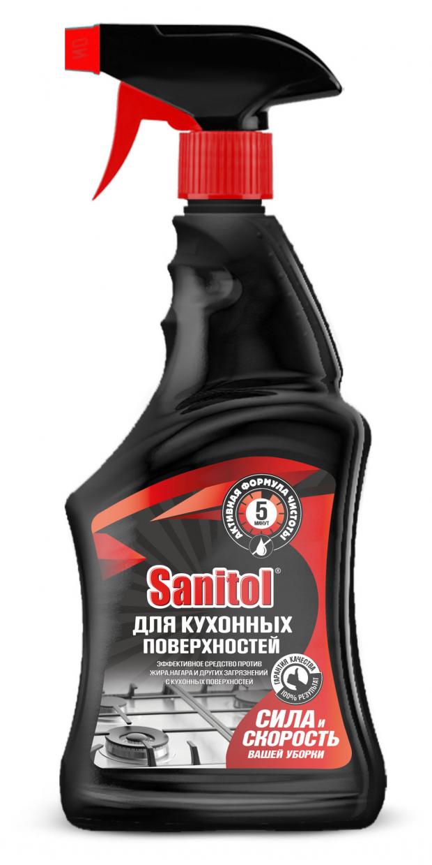 цена Средство против жира для кухонных поверхностей Sanitol, 500 мл