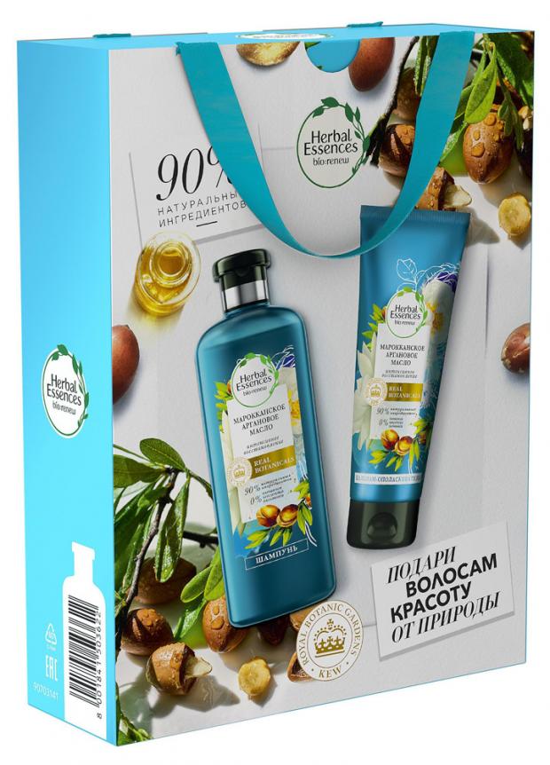

Подарочный набор Шампунь для волос Herbal Essences, 400 мл + Бальзам для волос Herbal Essences Марокканское аргановое масло, 180 мл