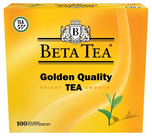 Чай черный BETA TEA Золотое качество, 100х1,5 г