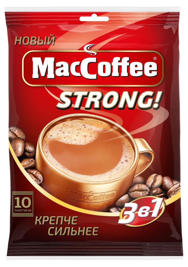 

Кофейный напиток MacCoffee Strong 3в1 растворимый, 10 шт х 16 г