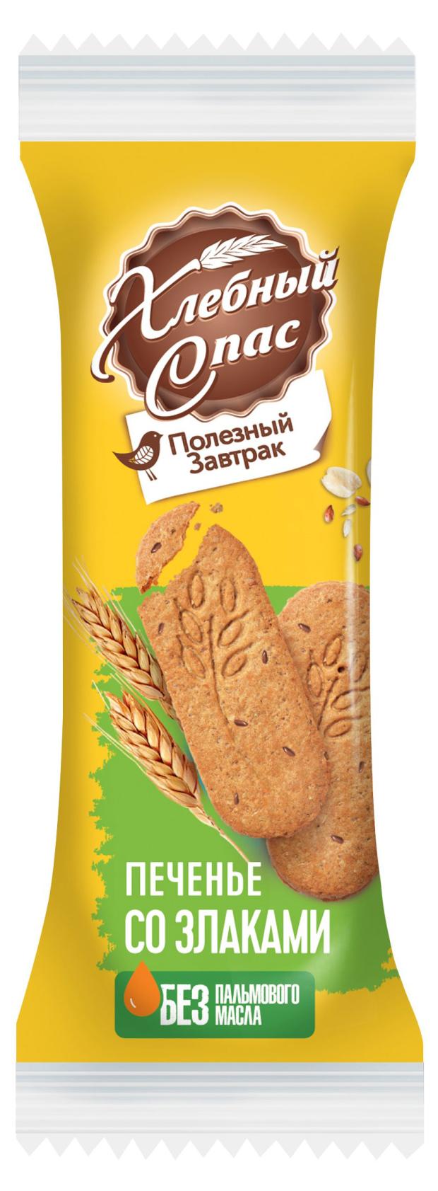

Печенье сдобное Хлебный Спас Полезный завтрак со злаками, 32 г
