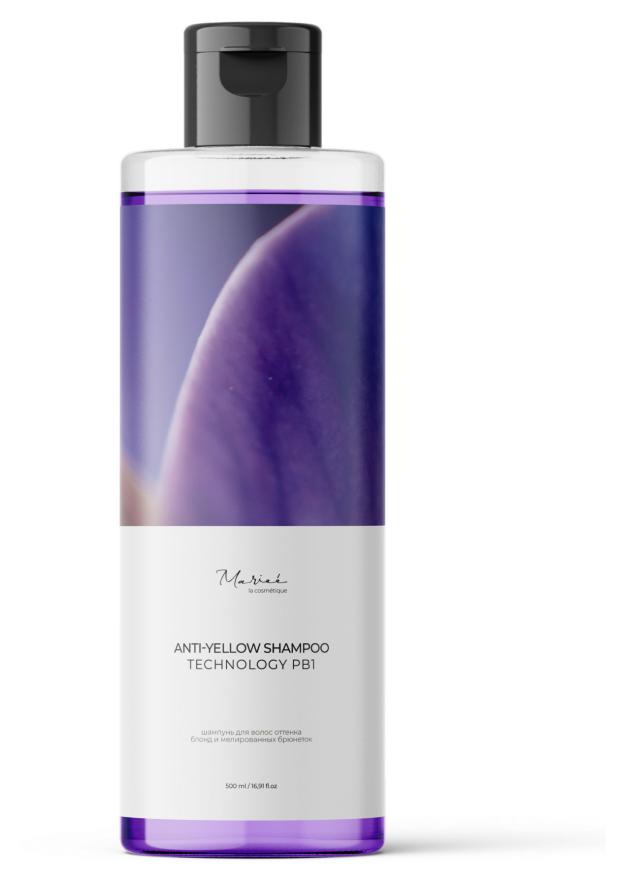 

Шампунь для волос Mariee la cosmetique Anti-yellow с фиолетовым пигментом, 500 мл