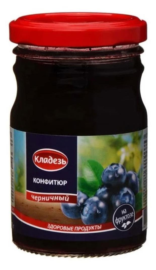 Конфитюр Кладезь Черничный на фруктозе, 210 г