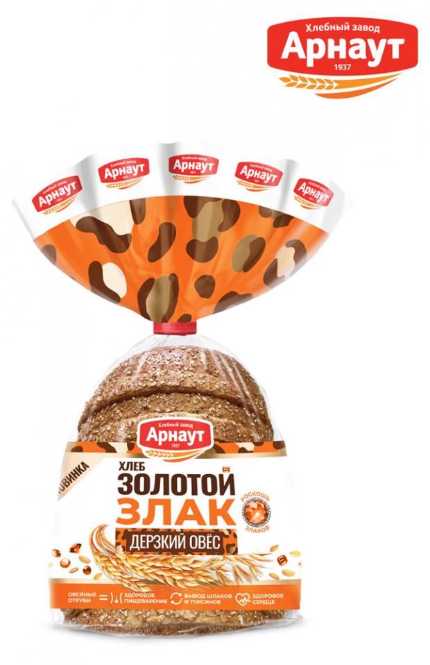 Хлеб Арнаут Золотой Злак с овсяными отрубями нарезка, 260 г
