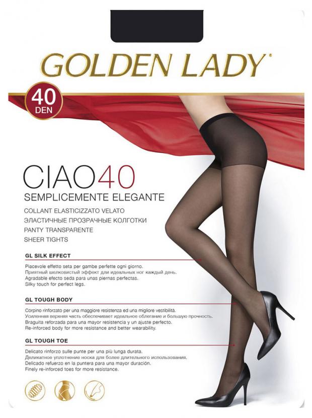 Колготки Golden Lady CIAO 40 nero, размер 4