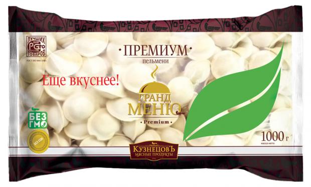 Пельмени свино-говяжьи Кузнецовъ Гранд меню премиум, 1 кг