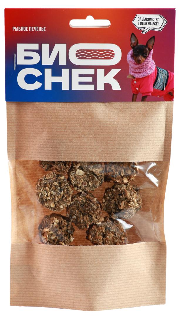 

Лакомство для собак Биоснек Рыбное печенье, 50 г