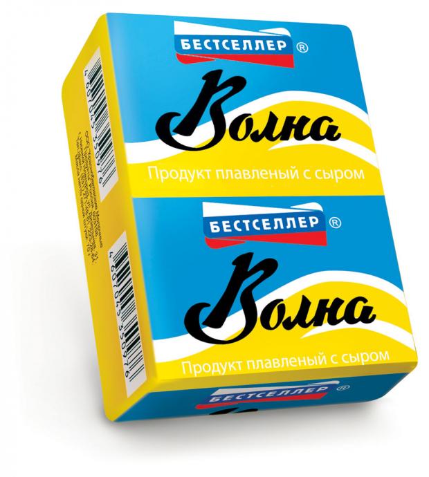Сырный продукт плавленый Волна с сыром Волна 55% ЗМЖ, 70 г