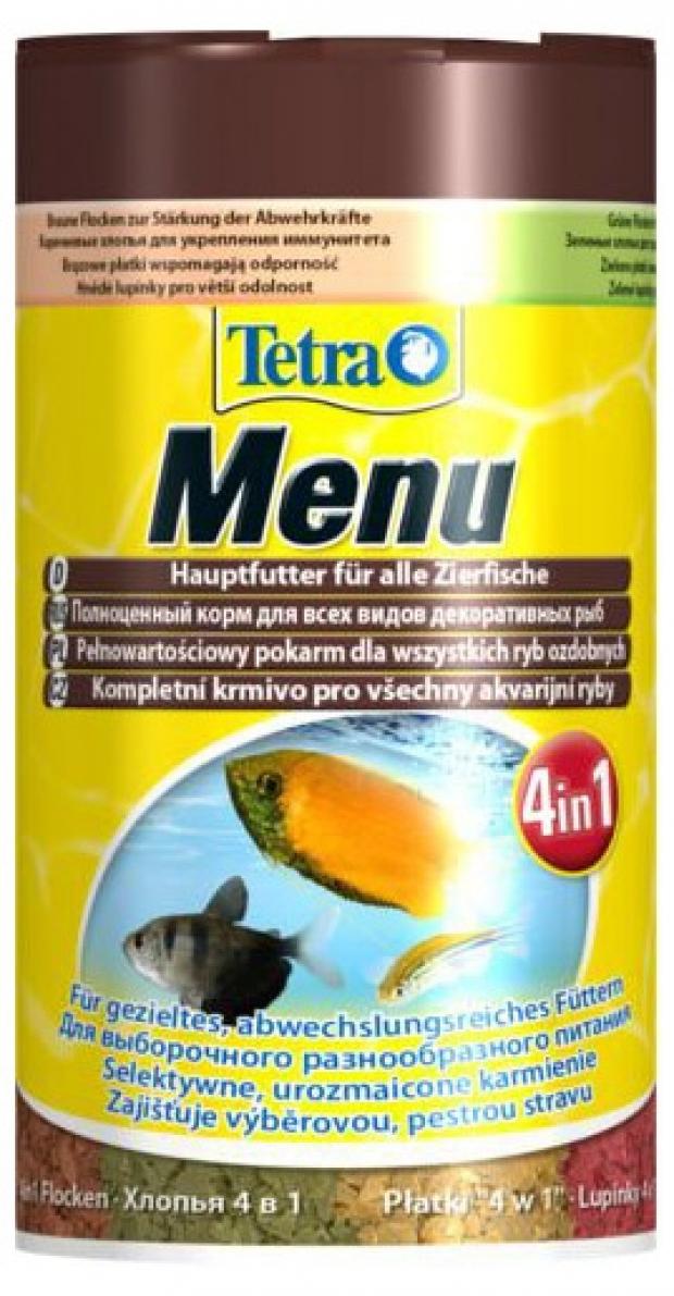 

Корм для рыб Tetra Menu мелкие хлопья 4в1, 100 г