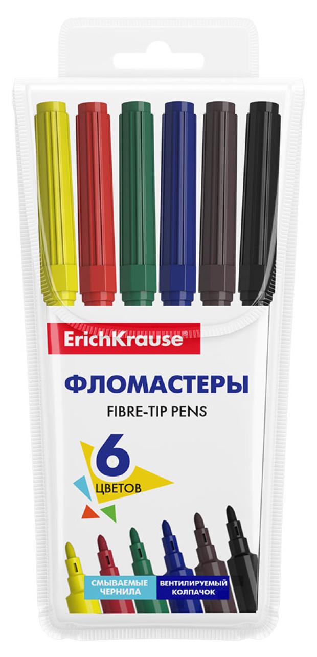 

Фломастеры ErichKrause Basic, 6 цветов