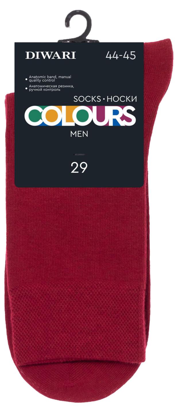 

Носки мужские DIWARI Colours бордо, размер 29