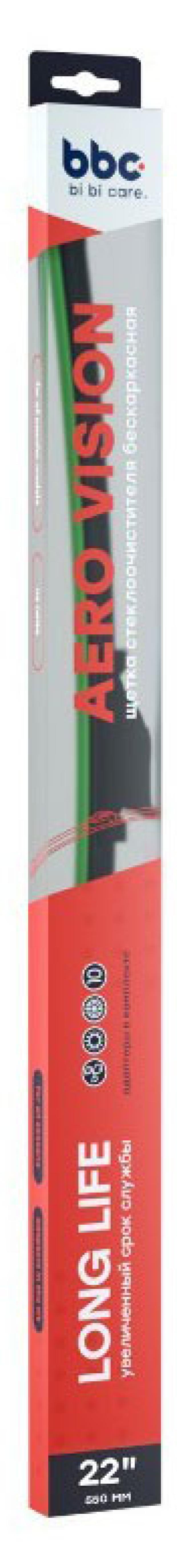 Щетка стеклоочистителя bi bi care бескаркасная 550 мм 349₽