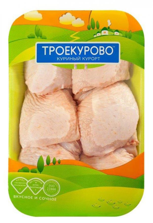 Бедро цыпленка-бройлера Троекурово охлажденное (0,9 - 1,2 кг), 1 упаковка ~ 1 кг