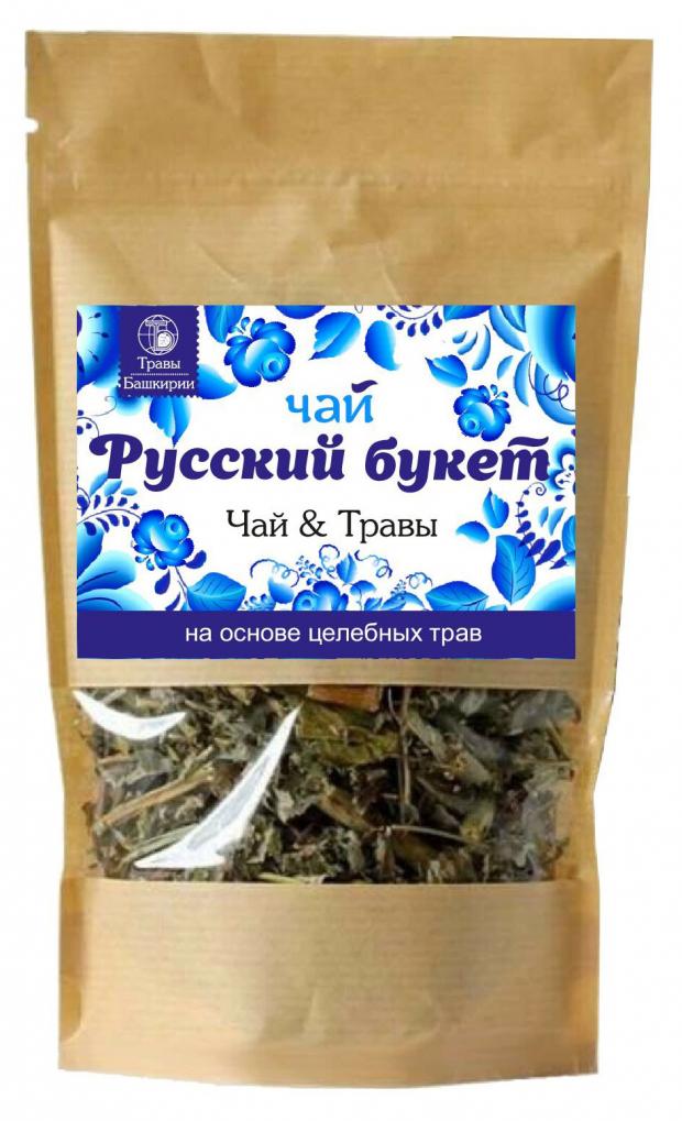 Чай черный Травы Башкирии Русский букет с травами, 200 г
