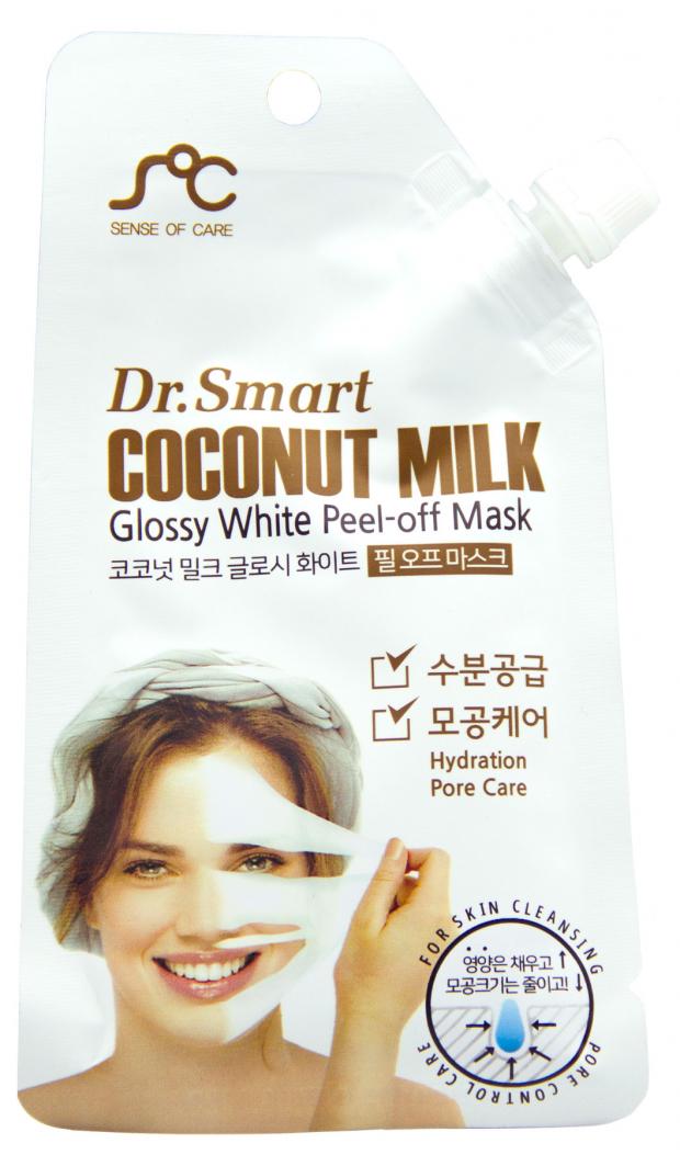 

Маска-пленка с кокосовым молоком Dr. Smart
