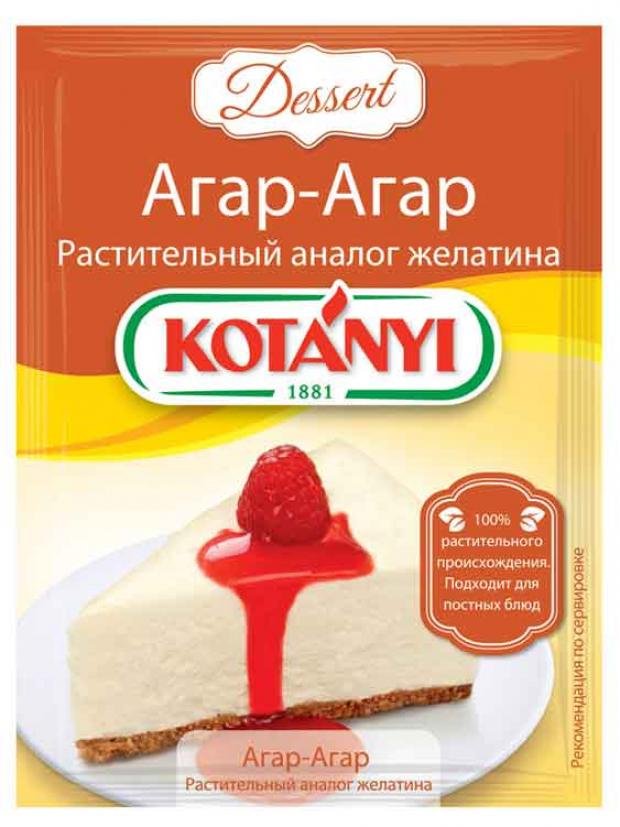 

Агар-агар KOTANYI растительный аналог желатина, 10 г