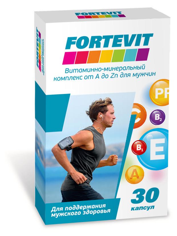 

Витаминно-минеральный комплекс для мужчин Fortevit капсулы от А до Цинка, 30 шт