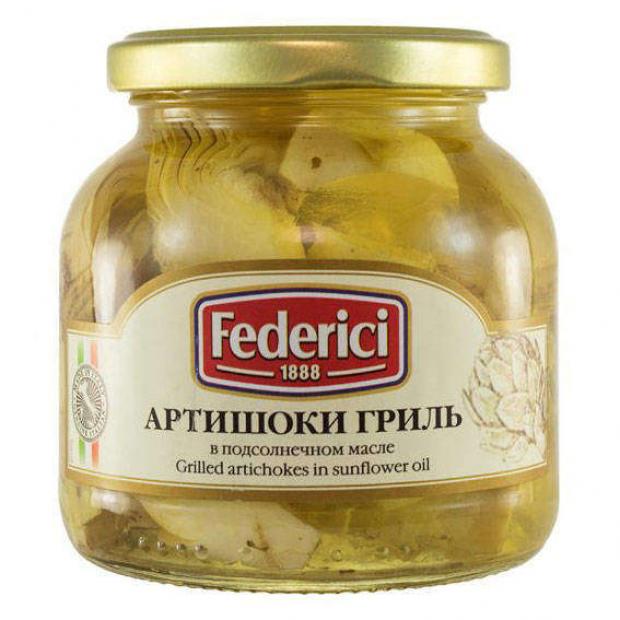

Артишоки Federici гриль в подсолнечном масле, 280 г