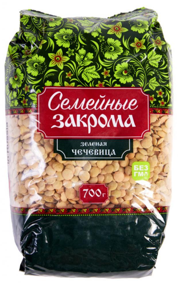 Чечевица зеленая Семейные закрома, 700 г