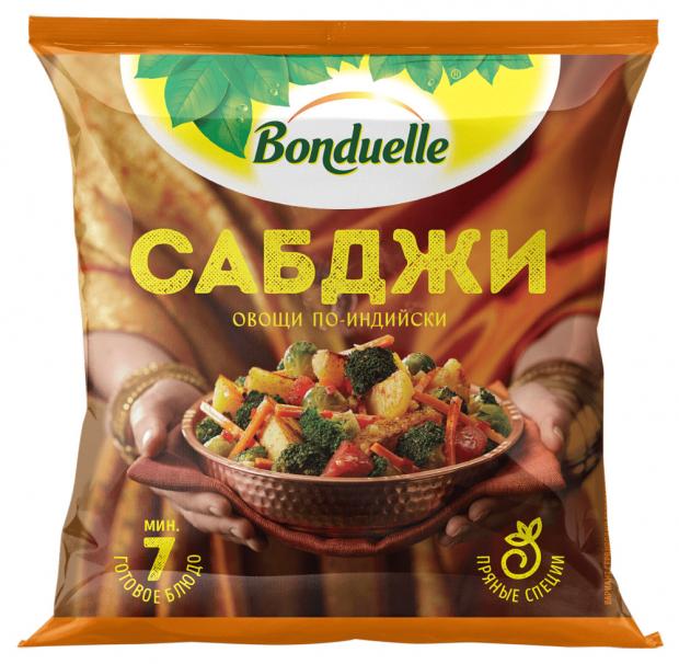 

Пряные овощи BONDUELLE по-индийски Сабджи Блюда готовые быстрозамороженные, 400 г