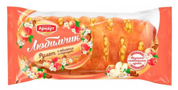 

Рулет сдобный «Арнаут» Любимчик яблоко корица, 200 г